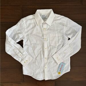Cat & Jack Boys White Button Down size S (6/7) NWT